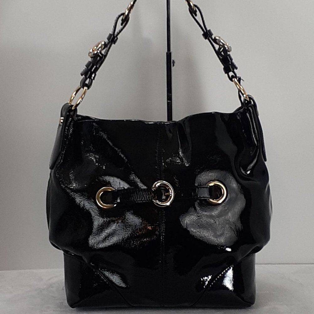 Francesco Biasia Patent Leather Shoulder Bag